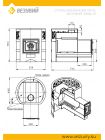 Дровяная печь Везувий лава 12 (ДТ-3С)