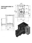 Банная печь ВЕЗУВИЙ Сенсация АКВА 16 (ДТ-4) с баком 30 л.