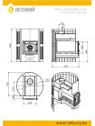 Дровяная печь Везувий Скиф Стандарт 16 (ДТ-3) б/в