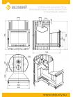 Дровяная печь Везувий Скиф Парогенератор Ковка Панорама "М"