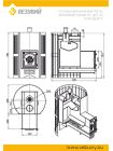 Дровяная печь Везувий Скиф 22 с парогенератором Стандарт (ДТ-4С)