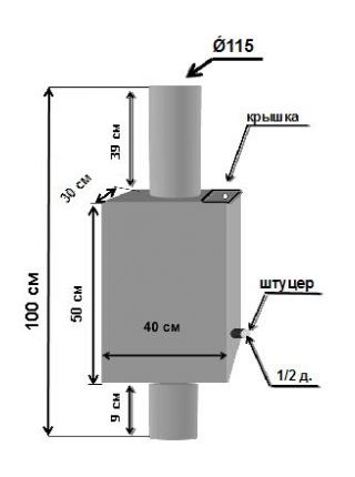 Бак на Трубу для бани