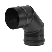 Колено BLACK (AISI 430/0,8мм) 90* 3-х секционное Колено BLACK (AISI 430/0,8мм) 90* 3-х секционное
