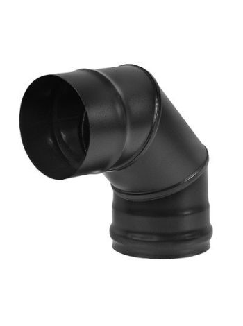 Колено BLACK (AISI 430/0,8мм) 90* 3-х секционное
