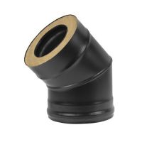 Сэндвич-колено "BLACK" (AISI 430/0,8мм) 45* 2 секции