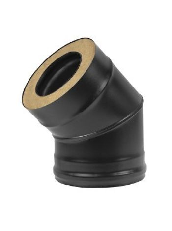 Сэндвич-колено "BLACK" (AISI 430/0,8мм) 45* 2 секции