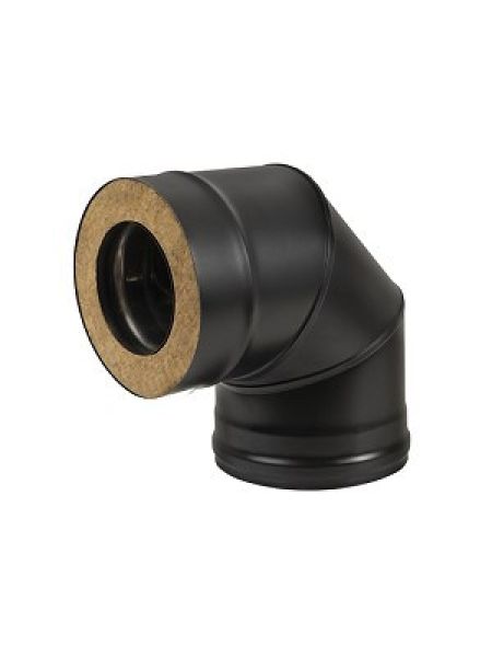 Сэндвич-колено "BLACK" (AISI 430/0,8мм) 90* 3 секции Сэндвич-колено "BLACK" (AISI 430/0,8мм) 90* 3 секции